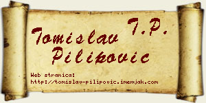 Tomislav Pilipović vizit kartica